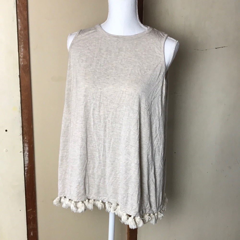 Flirty Tassel Tank Top size Large